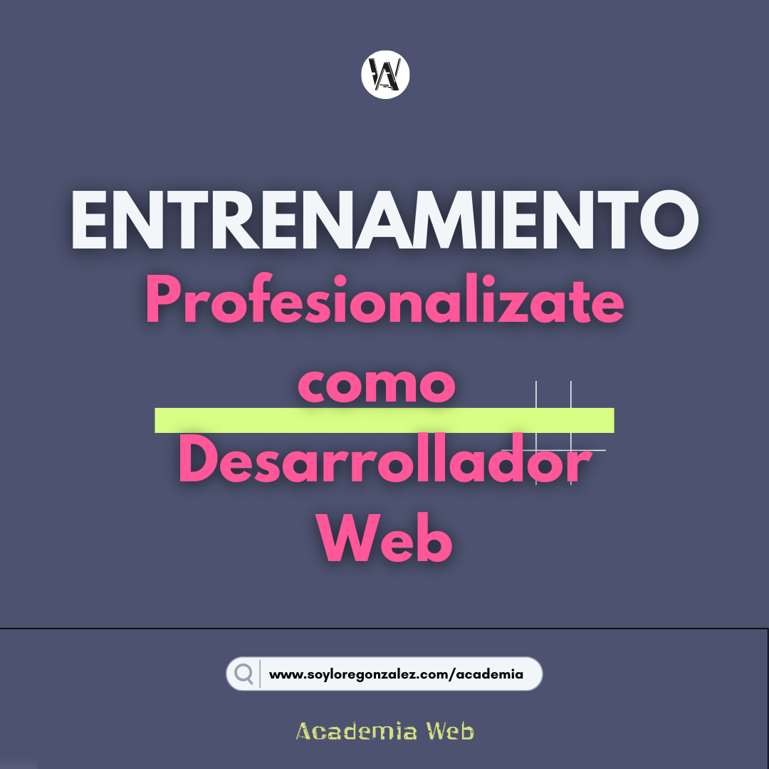 Entrenamiento “Profesionalízate como Diseñador Web”